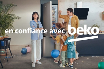 Nouvelle campagne Beko sur la fiabilité de ses produits et nouvelle signature de marque